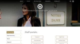 
                            3. Staff portals | Notre Dame