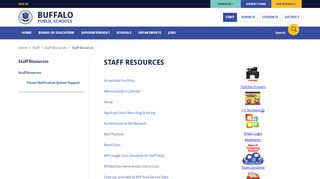 
                            2. Staff Resources / Staff Resources - Buffalo Public Schools