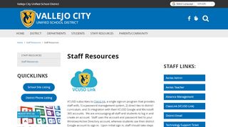 
                            9. Staff Resources - Vallejo City Unified School District