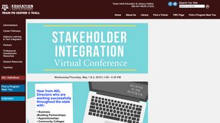 
                            7. Stakeholder Integration Virtual Conference - TCALL - Texas A&M ...