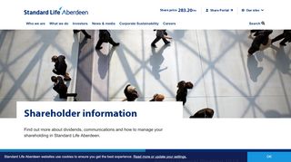 
                            8. Standard Life Aberdeen shares & shareholder information | Standard ...