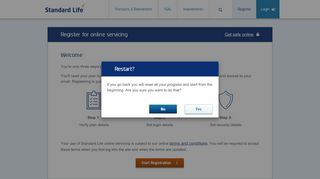 
                            3. Standard Life Online Servicing