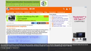
                            3. Standardpasswörter und Benutzernamen für Drucker ...