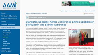 
                            9. Standards Spotlight: Kilmer Conference Shines ... - aami.org