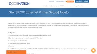 
                            6. Star SP700 Ethernet Printer Setup | Aldelo - POS Nation