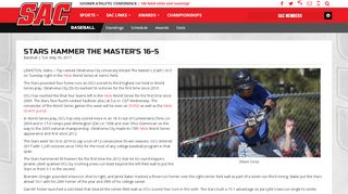 
                            6. Stars Hammer The Master's 16-5 | Sooner Athletic Conference