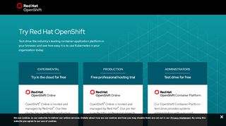 
                            4. Start a Free Trial - Red Hat OpenShift