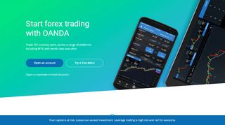 
                            9. Start forex trading with OANDA