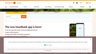 
                            3. Start page - Swedbank