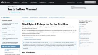 
                            4. Start Splunk Enterprise for the first time - Splunk Documentation