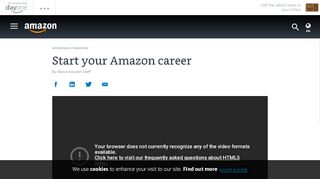 
                            8. Start your Amazon career