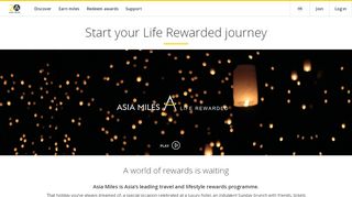 
                            6. Start your Life Rewarded journey - Asia Miles