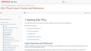
                            7. Starting SQL*Plus - Oracle Docs