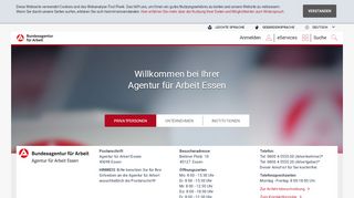 
                            2. Startseite - Agentur für Arbeit Essen - Bundesagentur für Arbeit