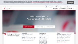 
                            4. Startseite - Agentur für Arbeit Saarland