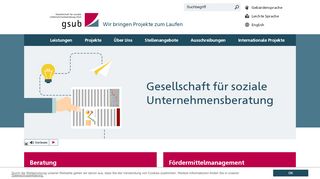 
                            11. Startseite | gsub - Gesellschaft für soziale ...