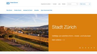 
                            6. Startseite Portal der Stadt Zürich - Stadt Zürich