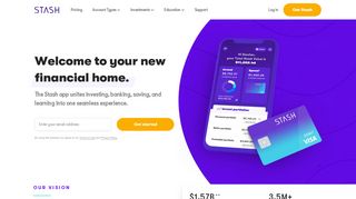 
                            7. Stash: One investing app, unlimited financial opportunity.