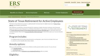 
                            4. State of Texas Retirement | ERS