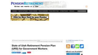 
                            6. State of Utah Retirement Pension Plan (URS) for Government ...