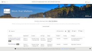 
                            2. State of Washington Job Opportunities - Government Jobs