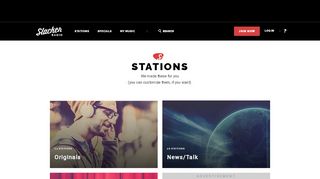 
                            10. Stations | Free Internet Radio | Slacker Radio