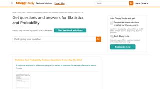 
                            9. Statistics And Probability Archive | May 08, 2018 | Chegg.com