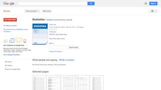 
                            9. Statistika: Statistics and Economy Journal