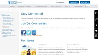 
                            4. Stay Connected | AIU