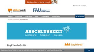 
                            5. StayFriends GmbH | Stellenwerk Erlangen-Nürnberg