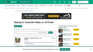 
                            9. Staying in Yosemite Valley vs. El Portal - Yosemite National Park ...