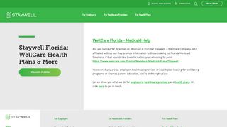 
                            5. Staywell Florida: WellCare, FL Medicaid Programs