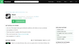 
                            7. Steam - Free download and software reviews - download.cnet.com