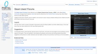 
                            7. Steam Users' Forums - Portal Wiki