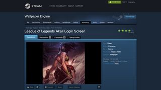 
                            8. Steam Workshop :: League of Legends Akali Login Screen