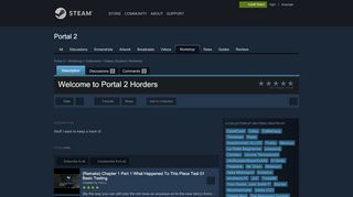 
                            2. Steam Workshop :: Welcome to Portal 2 Horders