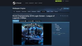 
                            1. Steam Workshop :: World Championship 2018 Login Screen - League ...