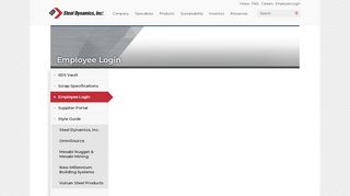
                            8. Steel Dynamics, Inc. - Employee Login