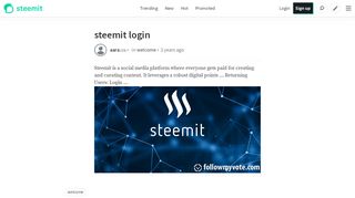 
                            4. steemit login — Steemit