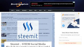 
                            8. Steemit – STEEM Social Media Blockchain …