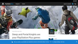 
                            5. Steep and Portal Knights are PlayStation Plus games for January