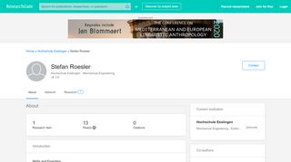 
                            8. Stefan Roesler | Hochschule Esslingen ... - ResearchGate