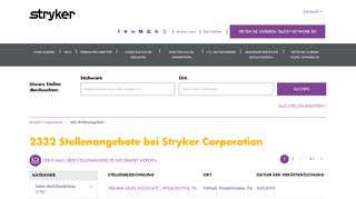 
                            4. Stellenangebote bei Stryker Corporation