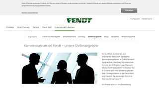 
                            3. Stellenangebote | Unternehmen & Karriere - Fendt