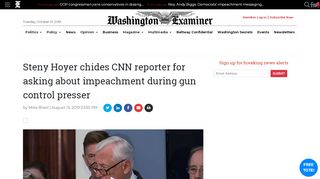 
                            5. Steny Hoyer chides CNN reporter for asking about impeachment ...