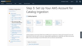 
                            6. Step 3: Set Up Your AWS Account for Catalog Ingestion ...