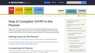
                            7. Step 4: Complete 10YPP in the Planner | Education in New Zealand