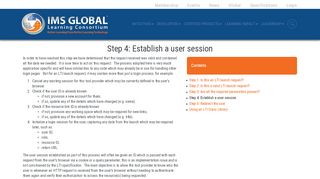 
                            7. Step 4: Establish a user session | IMS Global Learning Consortium