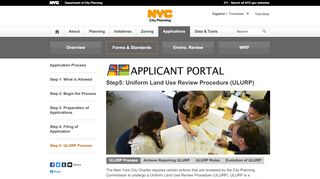 
                            2. Step 5: Applicant Portal ULURP Process -DCP - NYC.gov