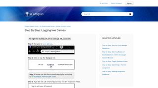 
                            5. Step by Step: Logging into Canvas – iCampus Support Center